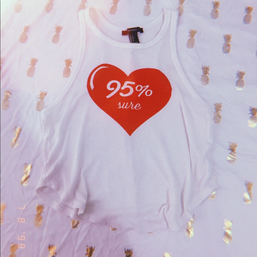 95% sure heart tank top ❤️